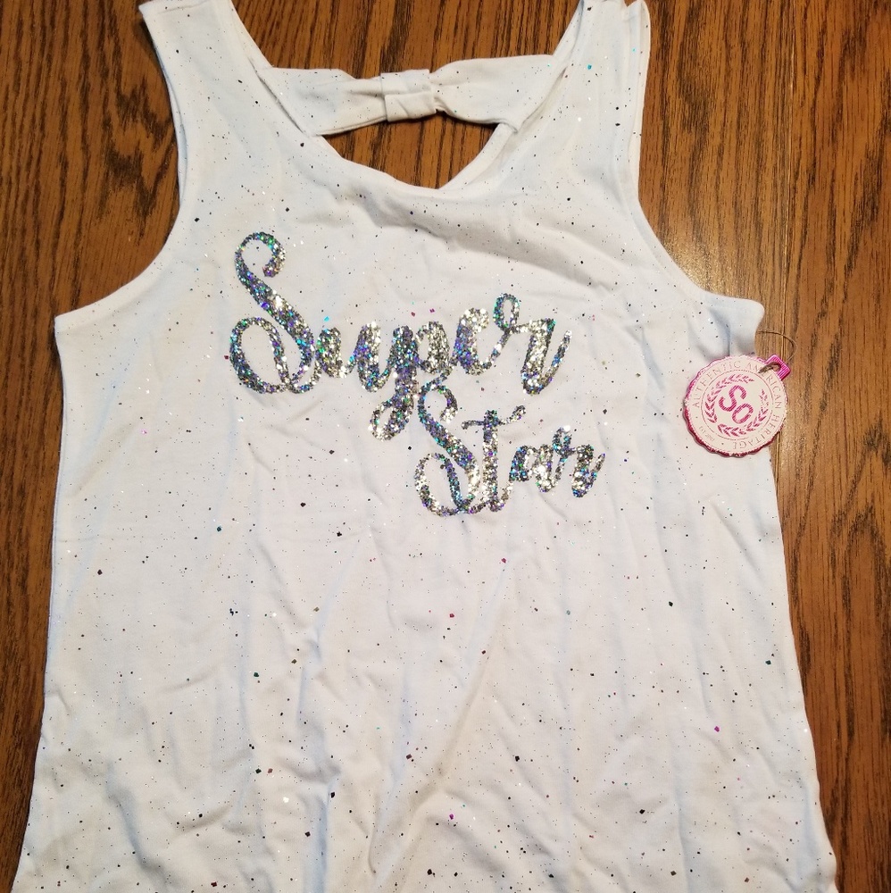 NWT Sparkly Girls Tank